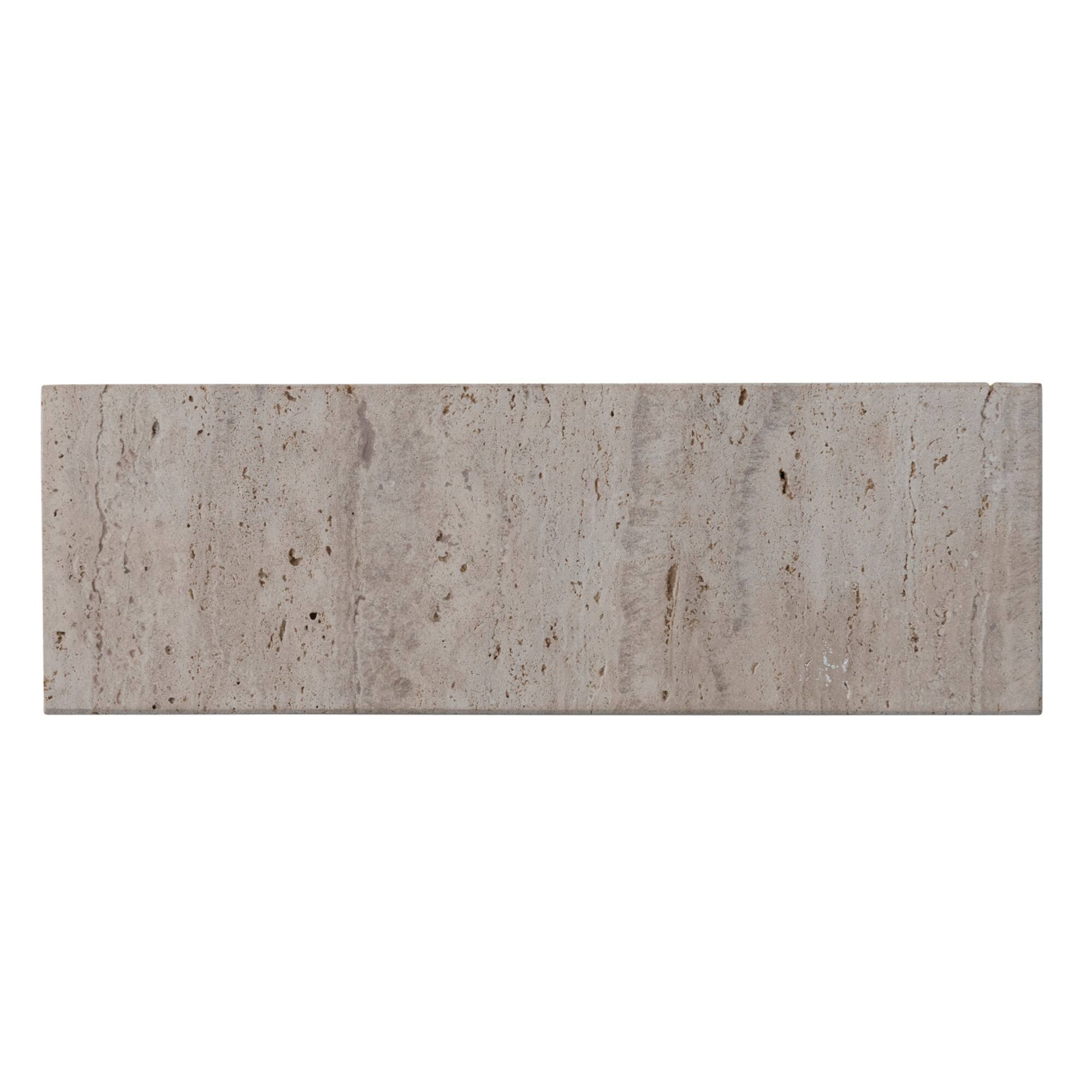 Hello Honey® Beige Scandinavian Travertine Footed Charcuterie Board